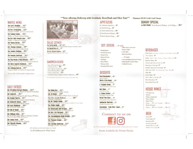 Amy Ruth’s Dine In Menu | Amy Ruth's Harlem – Best Chicken and Waffles ...