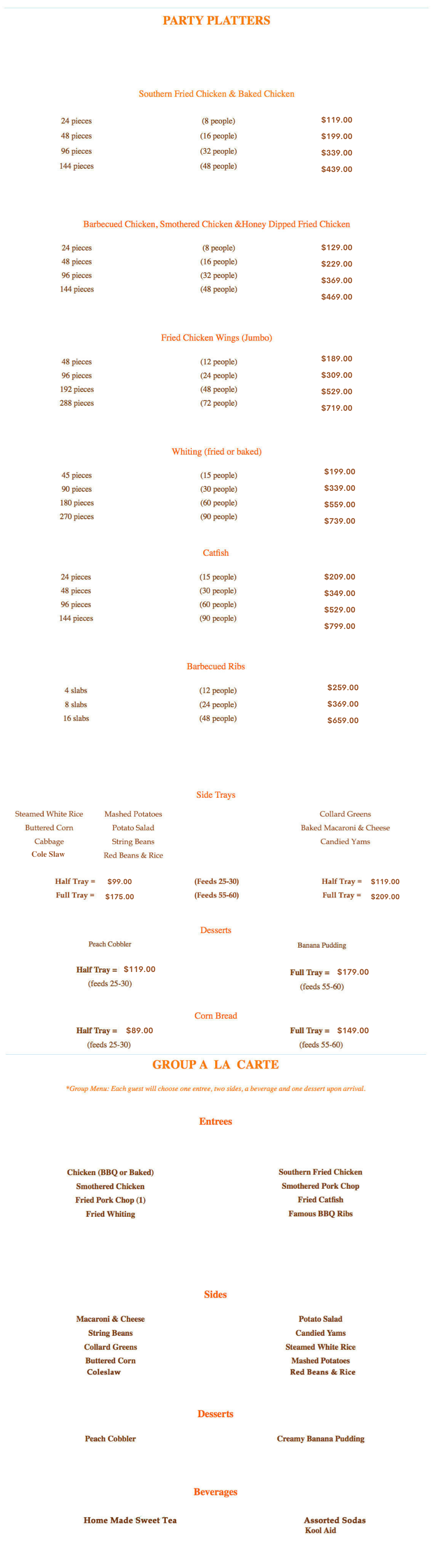 Catering | Amy Ruth's Harlem – Best Chicken and Waffles in NYC